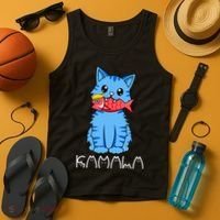 Kamala Cat Eat Fish Funny Harris Trump 2024 Tank Top thumb 4