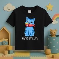 Kamala Cat Eat Fish Funny Harris Trump 2024 Toddler T-Shirt thumb 3