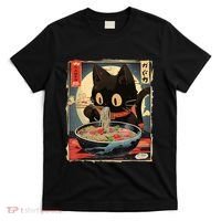 Kawaii Cat Eating Ramen Noodles Anime Gift Girl Teens T-Shirt thumb 0