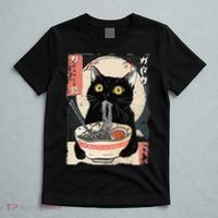 Kawaii Cat Eating Ramen Noodles Funny Anime Gift T-Shirt thumb 5