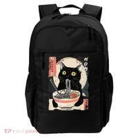 Kawaii Cat Eating Ramen Noodles Funny Anime Gift Backpack thumb 0