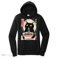 Kawaii Cat Eating Ramen Noodles Funny Anime Gift Women's Hoodie thumb 0