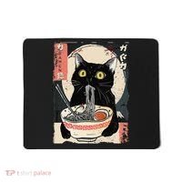 Kawaii Cat Eating Ramen Noodles Funny Anime Gift Mousepad thumb 0