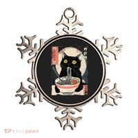 Kawaii Cat Eating Ramen Noodles Funny Anime Gift Ornament thumb 0