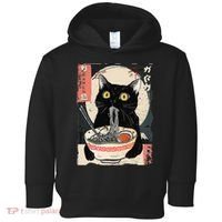 Kawaii Cat Eating Ramen Noodles Funny Anime Gift Toddler Hoodie thumb 0