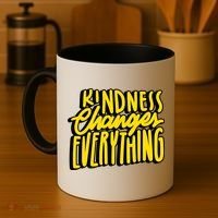 Kindness Changes Everything Retro Coffee Mug thumb 4