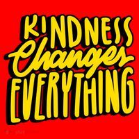 Kindness Changes Everything Retro Santa Hat thumb 1