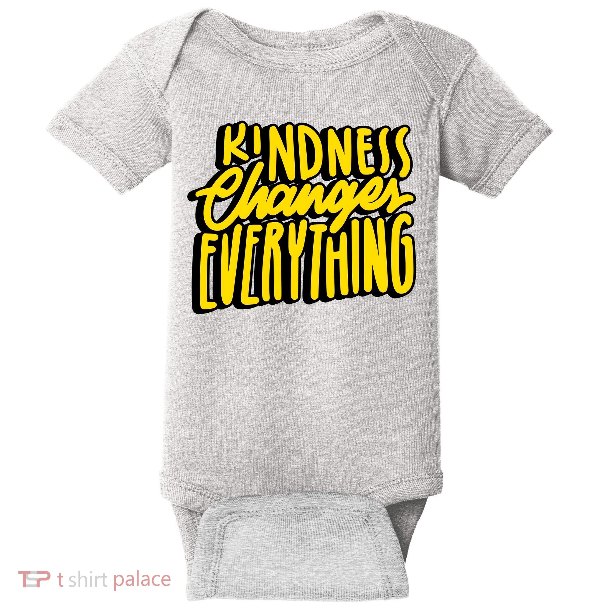 Kindness Changes Everything Retro Baby Bodysuit