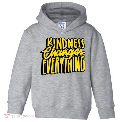Kindness Changes Everything Retro Toddler Hoodie