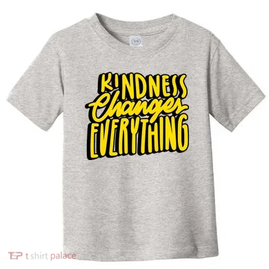 Kindness Changes Everything Retro Toddler T-Shirt