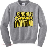 Kindness Changes Everything Retro Kids Sweatshirt thumb 0
