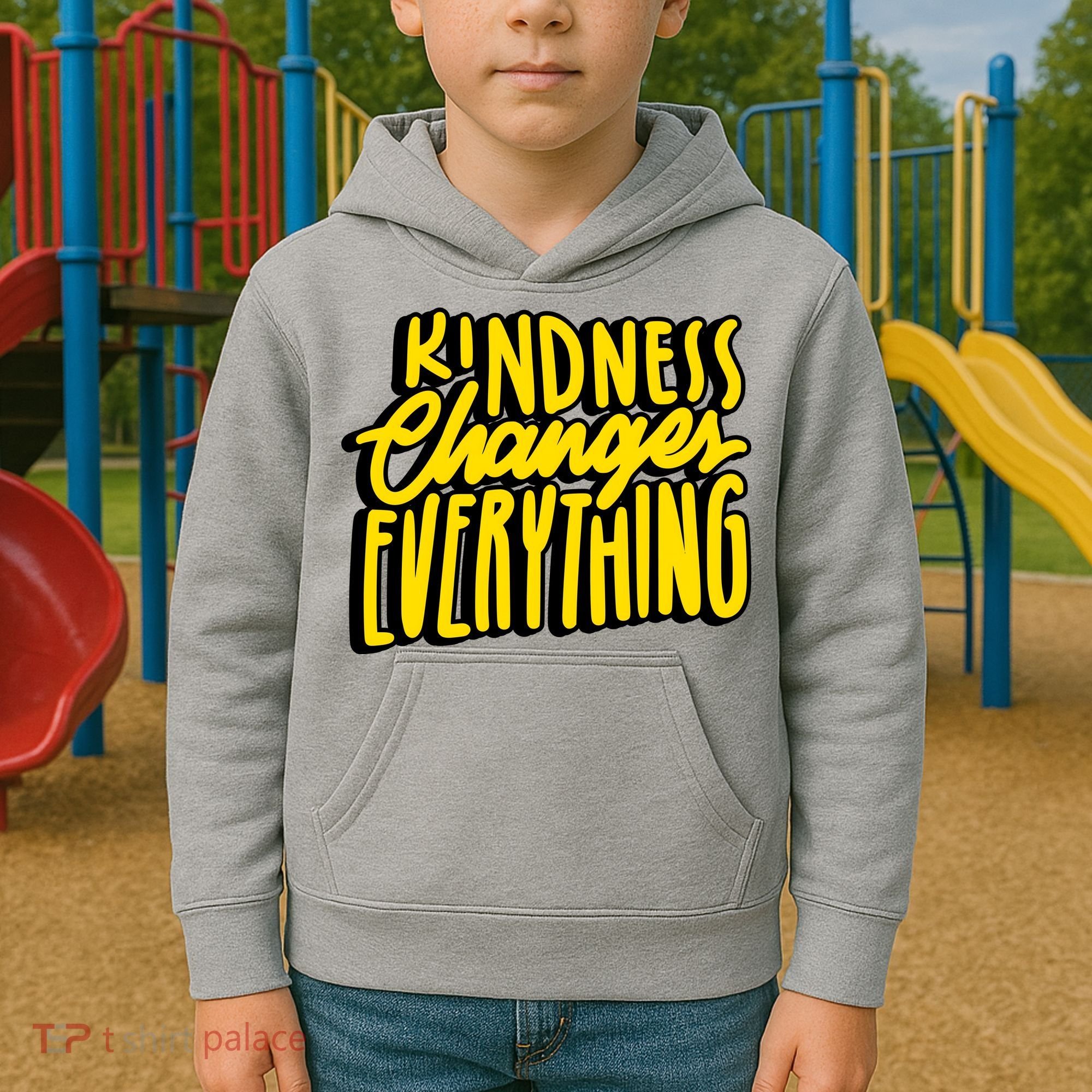 Kindness Changes Everything Retro Kids Hoodie