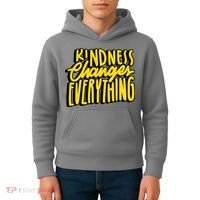 Kindness Changes Everything Retro Kids Hoodie thumb 4