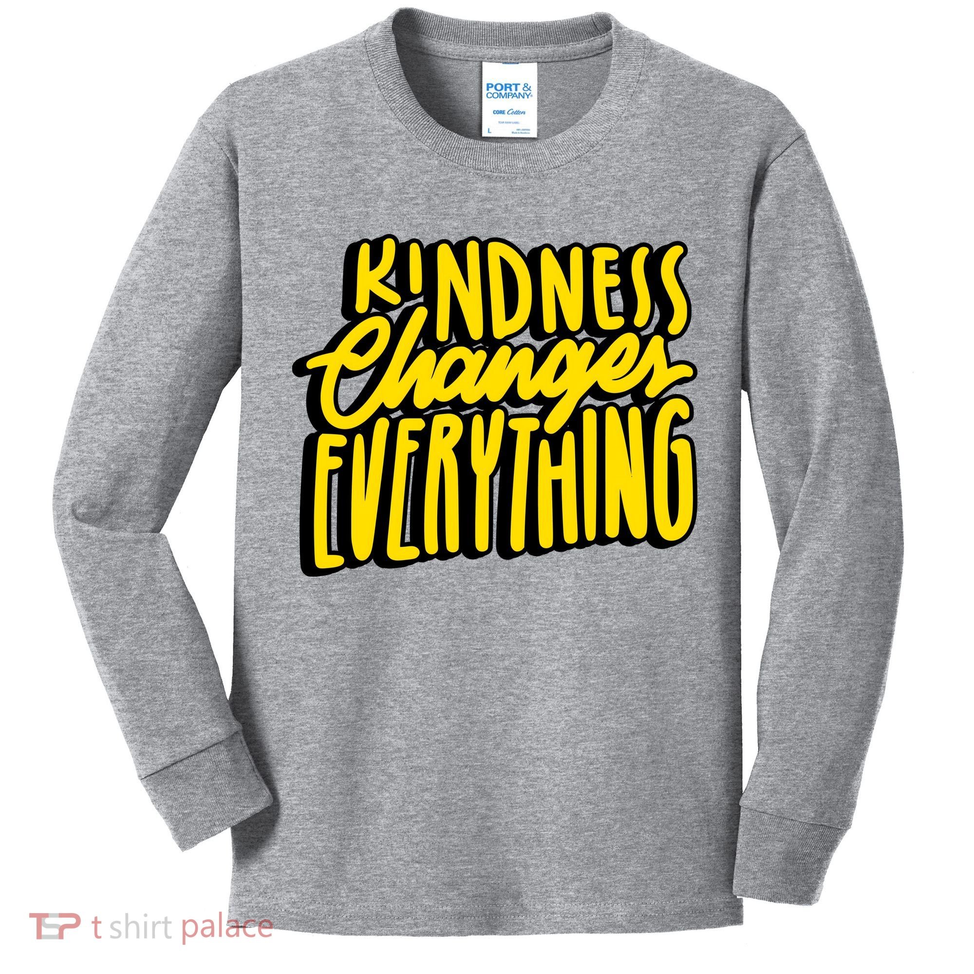 Kindness Changes Everything Retro Kids Long Sleeve Shirt