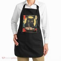 Kawaii Cat Eating Sushi Funny Japanese Anime Cute Cat Apron thumb 2