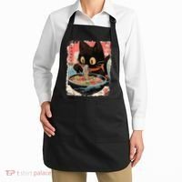 Kawaii Cat Eating Ramen Noodles Anime Apron thumb 2