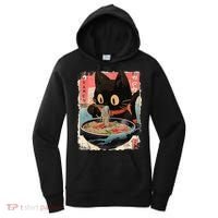 Kawaii Cat Eating Ramen Noodles Anime Women's Hoodie thumb 0