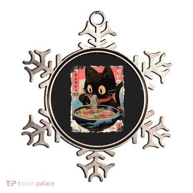 Kawaii Cat Eating Ramen Noodles Anime Ornament