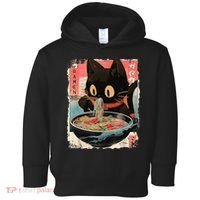 Kawaii Cat Eating Ramen Noodles Anime Toddler Hoodie thumb 0