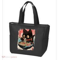 Kawaii Cat Eating Ramen Noodles Anime Tote Bag thumb 3