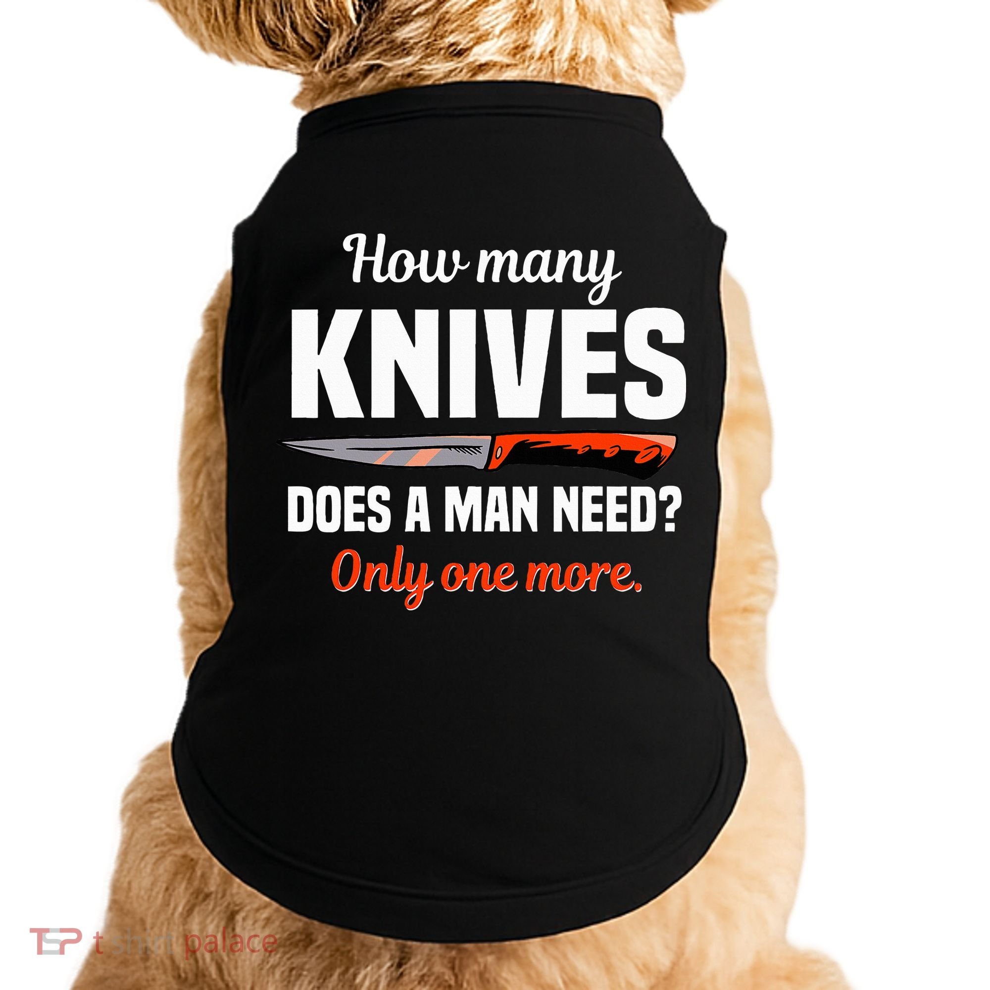 Knife Collector Enthusiast Cook Man Knives Collection Hobby Doggie Tank