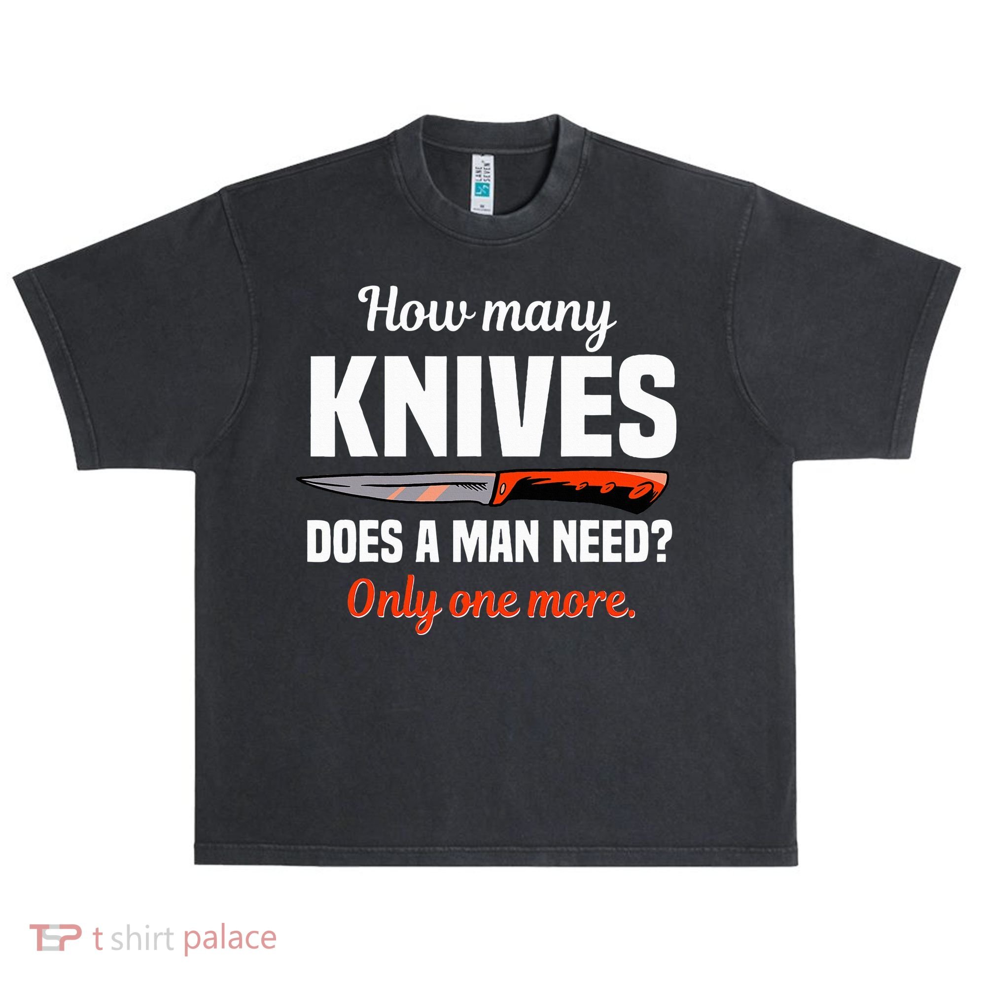 Knife Collector Enthusiast Cook Man Knives Collection Hobby Urban Oversized Heavyweight T-Shirt