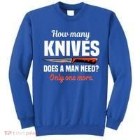 Knife Collector Enthusiast Cook Man Knives Collection Hobby Sweatshirt thumb 0