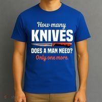 Knife Collector Enthusiast Cook Man Knives Collection Hobby T-Shirt thumb 3