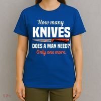 Knife Collector Enthusiast Cook Man Knives Collection Hobby T-Shirt thumb 4