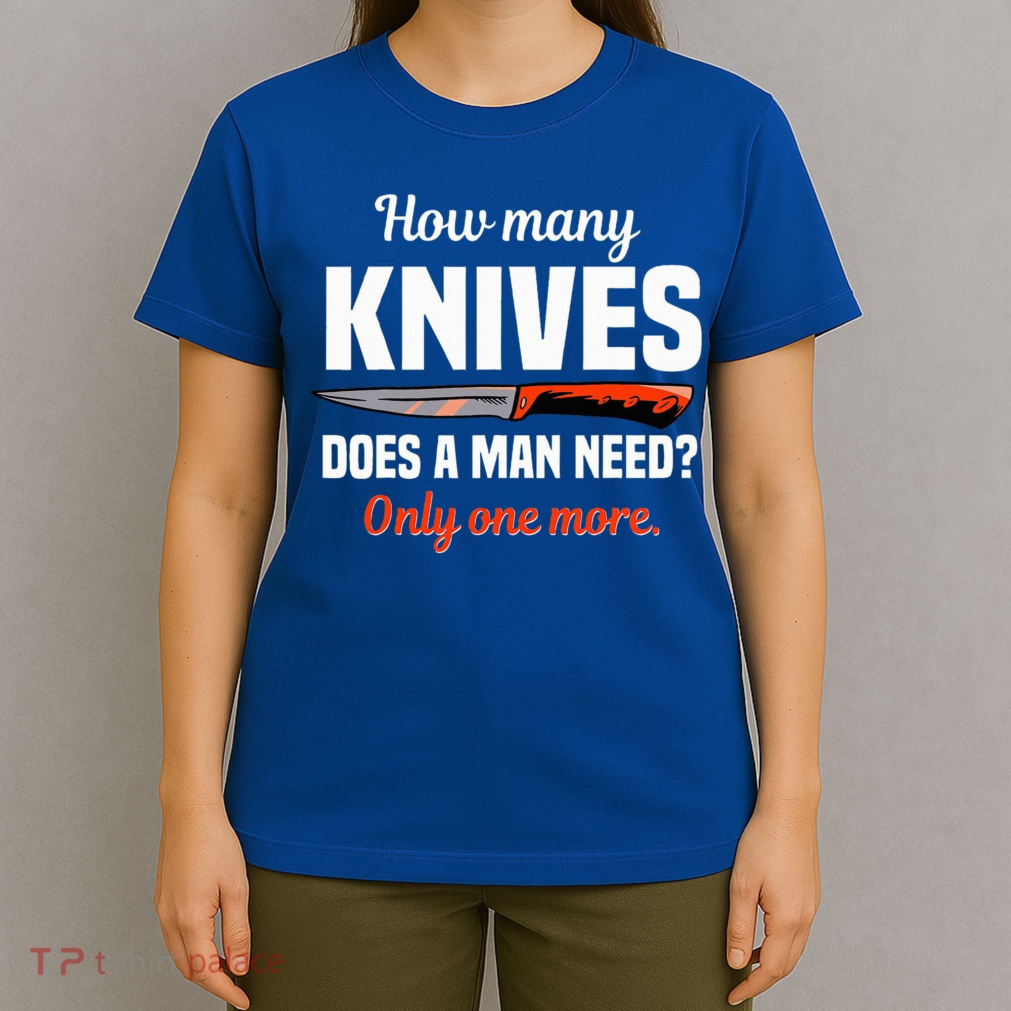 Knife Collector Enthusiast Cook Man Knives Collection Hobby T-Shirt