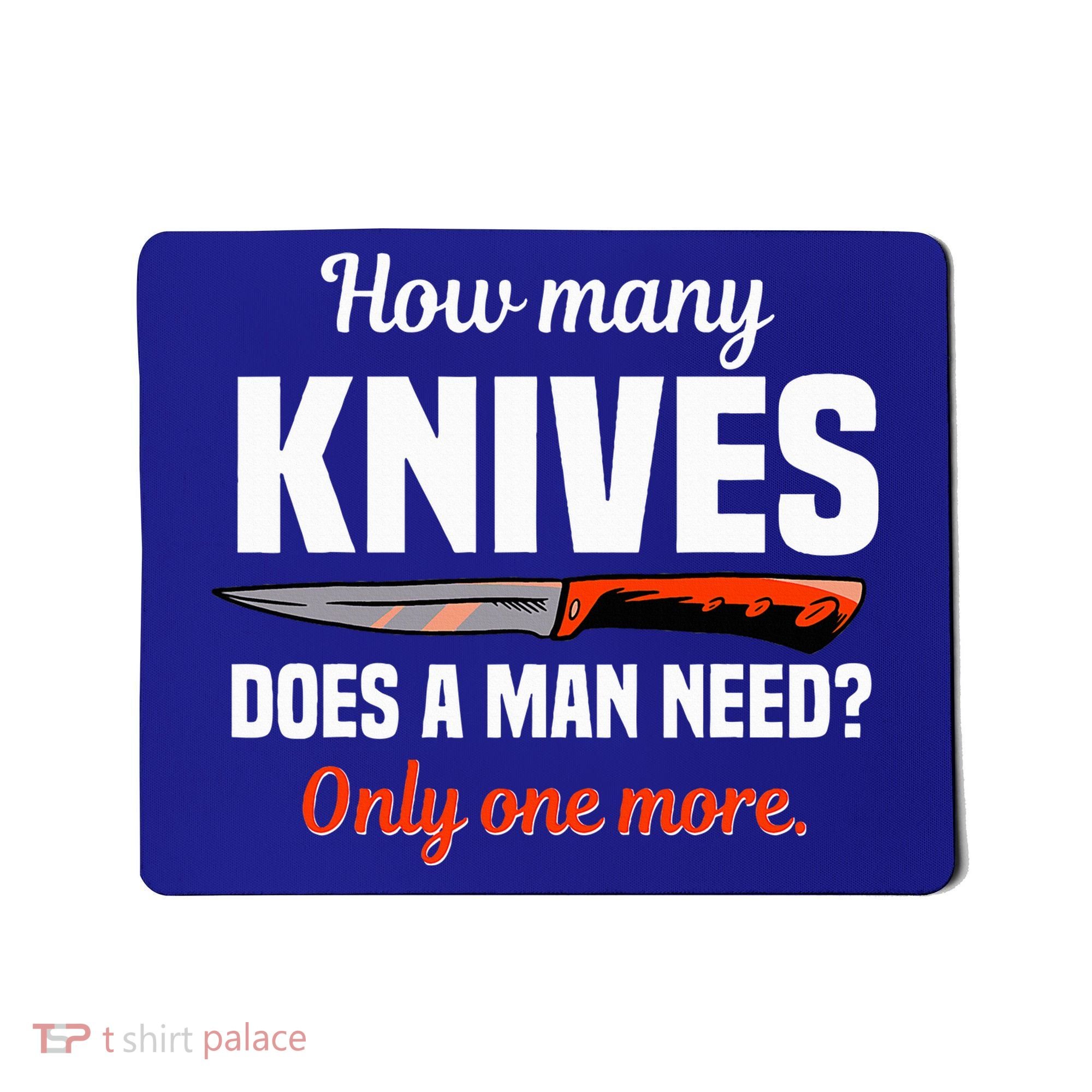 Knife Collector Enthusiast Cook Man Knives Collection Hobby Mousepad