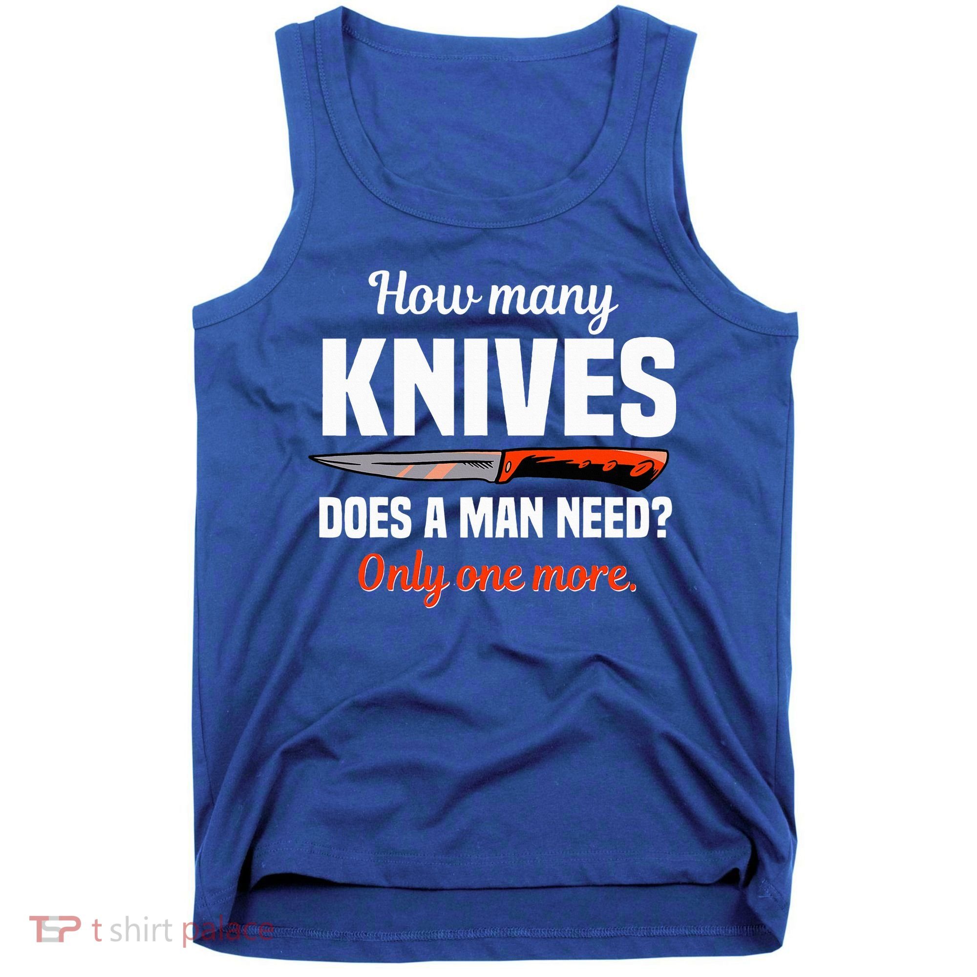 Knife Collector Enthusiast Cook Man Knives Collection Hobby Tank Top