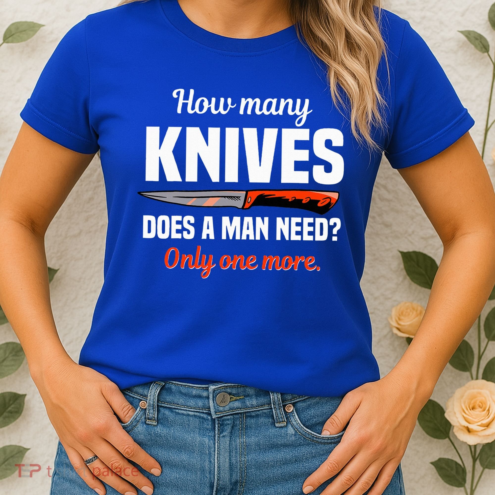Knife Collector Enthusiast Cook Man Knives Collection Hobby Women's T-Shirt