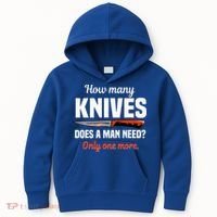 Knife Collector Enthusiast Cook Man Knives Collection Hobby Kids Hoodie thumb 0
