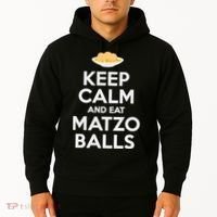 Keep Calm Eat Matzo Balls Funny Passover Jewish Hoodie thumb 2