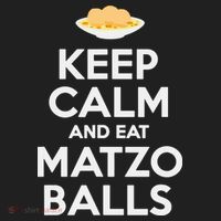 Keep Calm Eat Matzo Balls Funny Passover Jewish Beanie thumb 2