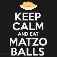 Keep Calm Eat Matzo Balls Funny Passover Jewish Women's Hoodie thumb 2