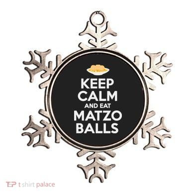 Keep Calm Eat Matzo Balls Funny Passover Jewish Ornament