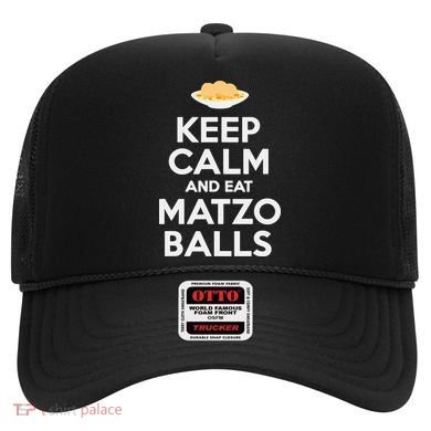Keep Calm Eat Matzo Balls Funny Passover Jewish Hat