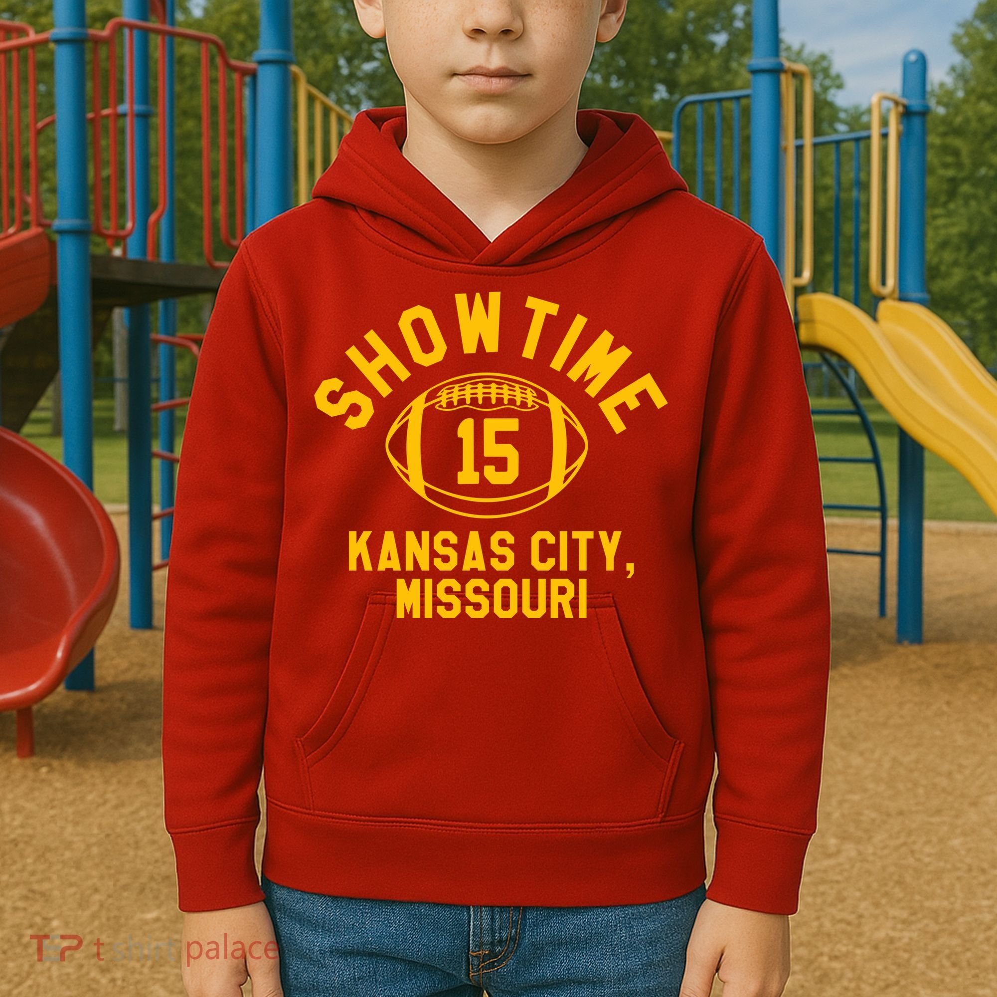 Kansas City Football 15 Kids Hoodie