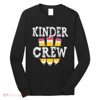Kinder Crew Fun Kindergarten Squad Teacher 1st Day of School Long Sleeve Shirt thumb 0