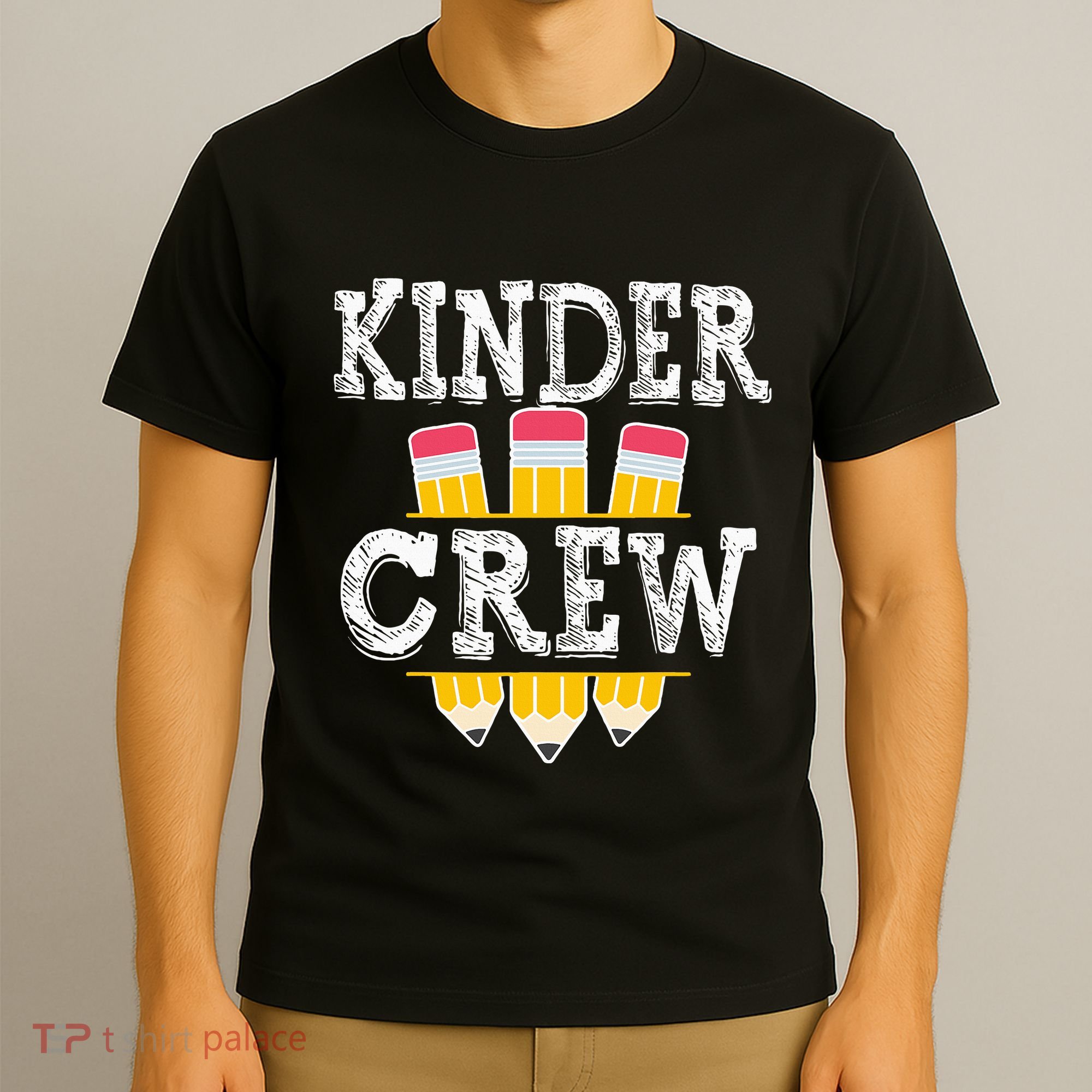 Kinder Crew Fun Kindergarten Squad Teacher 1st Day of School T-Shirt