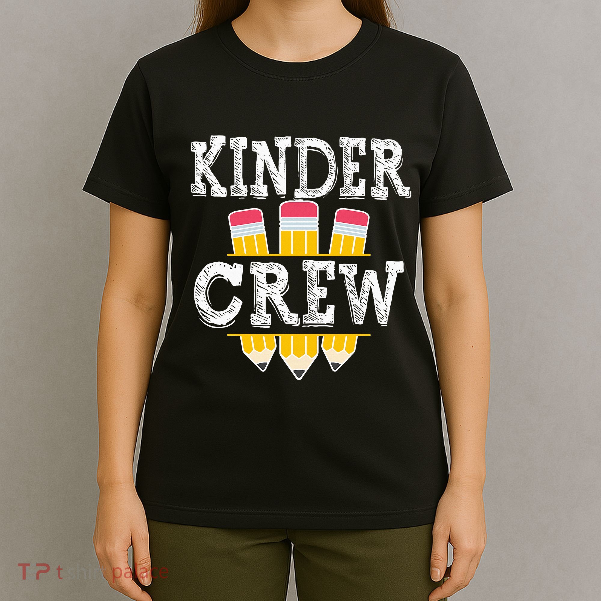 Kinder Crew Fun Kindergarten Squad Teacher 1st Day of School T-Shirt