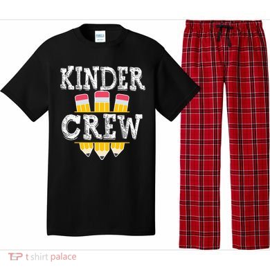 Kinder Crew Fun Kindergarten Squad Teacher 1st Day of School Pajama Set