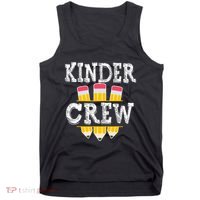 Kinder Crew Fun Kindergarten Squad Teacher 1st Day of School Tank Top thumb 0