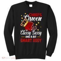 Kansas City Football Queen Classy Sassy And A Bit Smart Assy Sweatshirt thumb 0