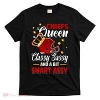 Kansas City Football Queen Classy Sassy And A Bit Smart Assy T-Shirt thumb 0