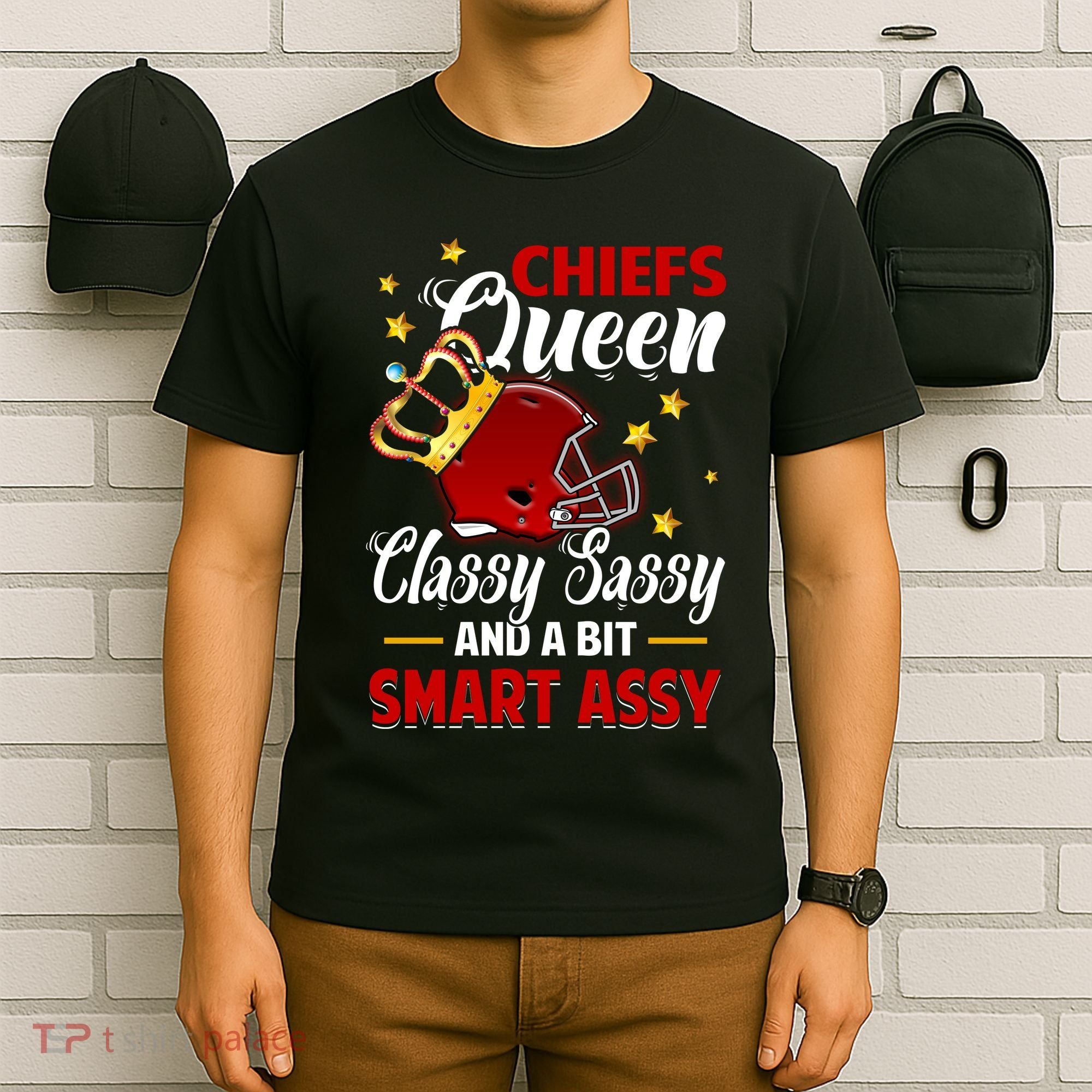 Kansas City Football Queen Classy Sassy And A Bit Smart Assy T-Shirt