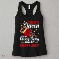 Kansas City Football Queen Classy Sassy And A Bit Smart Assy Women's Tank Top thumb 3