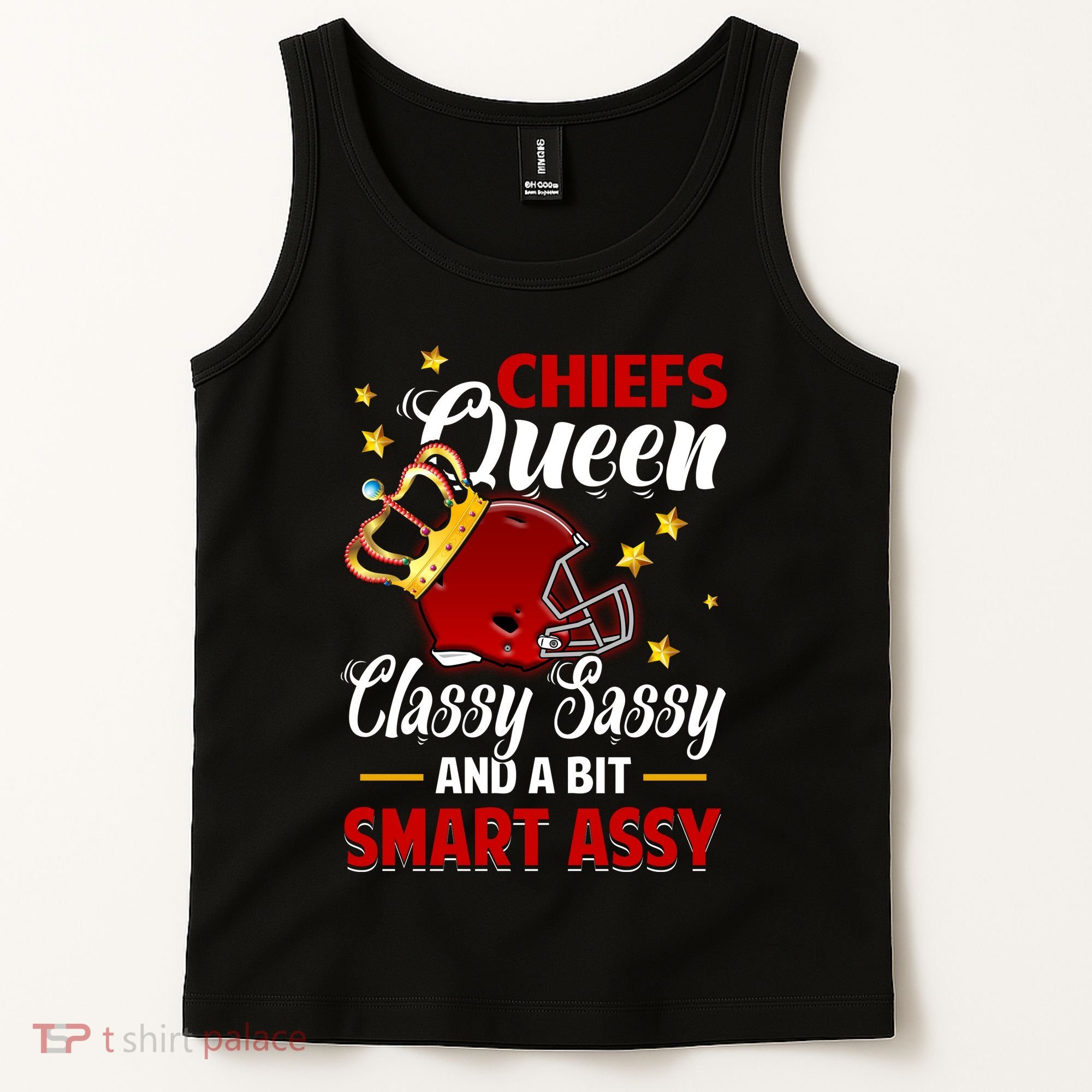 Kansas City Football Queen Classy Sassy And A Bit Smart Assy Tank Top